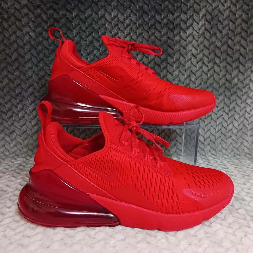 Nike Air Max 270 University Red GS Running Sneakers Shoes Size 6.5Y Women's 8 - Picture 2 of 16